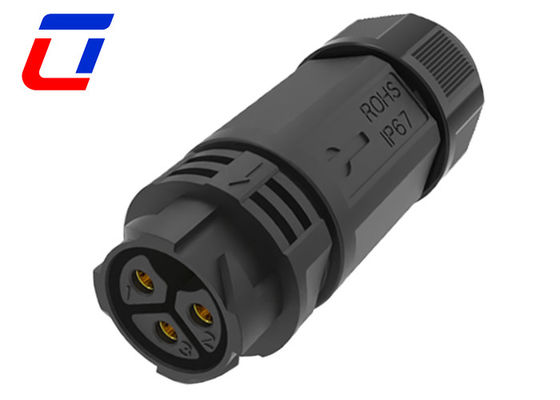 50A 防水 男性 女性 コンネクタ 3ピン 16mm OD 向け 循環型電源コンネクタ