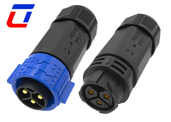 50A 防水 男性 女性 コンネクタ 3ピン 16mm OD 向け 循環型電源コンネクタ