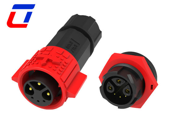 M19 電気マルチピン接続器 防水ワイヤー 300V プッシュロック付き
