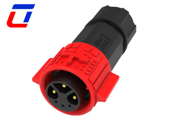 M19 電気マルチピン接続器 防水ワイヤー 300V プッシュロック付き