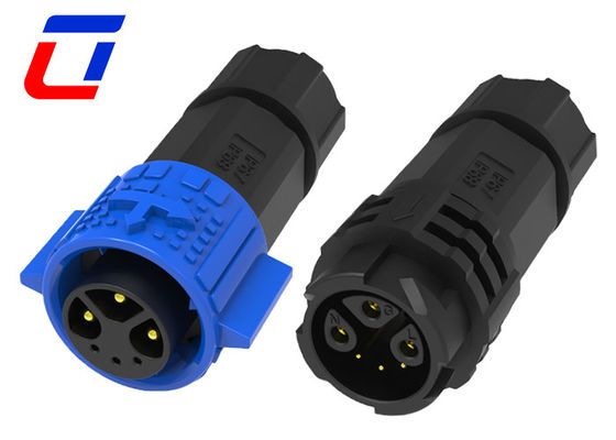 マルチピン円形M19防水コネクタ 3+3ピン信号と電源コネクタ