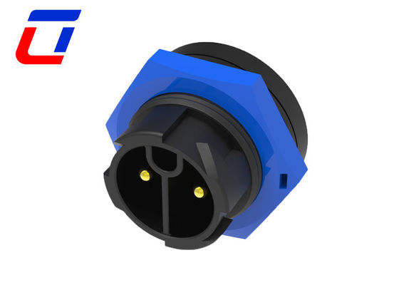 青黒 防水 2ピン LEDライトコネクタ 電源コネクタ