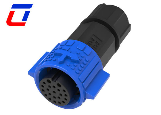 M19 プッシュロック 2+20 ピン 防水プラグ ソケット 防水電気コネクター