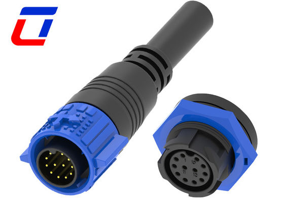 低電圧ケーブルコネクタ 防水プラグソケット 12V 5A 金属 12ピン