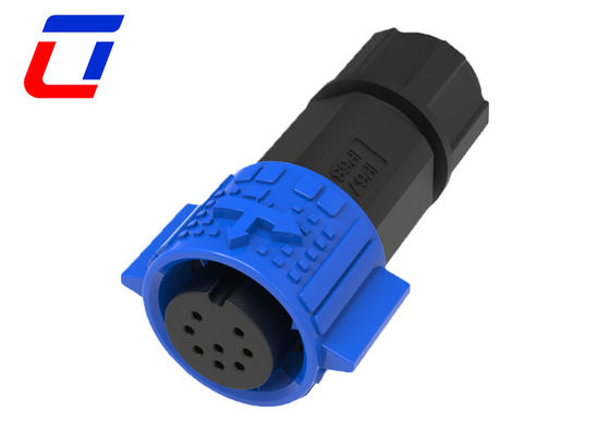 シグナル 5A 迅速ロック 防水円形接続器 8ピン M19 LED