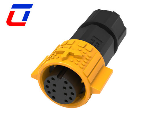 押すロック 14ピン 電気機器のための外用防水コネクタ 300V