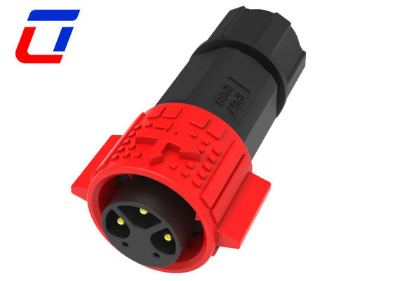 3+2ピン 15A 防水データコネクタ 300V M19 プラスチック円形コネクタ
