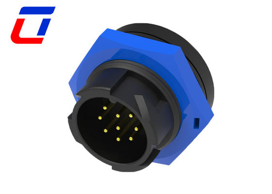 9 Pin Data Connector  M19 IP67 Waterproof Connector For LED
