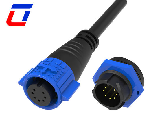 7ピン電気 12V 防水ワイヤーコネクタ IP67 M19 クイックロックケーブルコネクタ