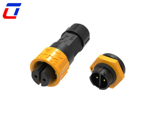 10A 2ピン 300V 円線接続器 クイックロック 防水 女性から男性接続器