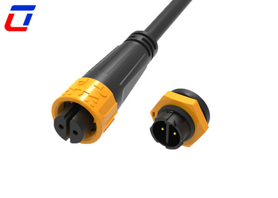 10A 2ピン 300V 円線接続器 クイックロック 防水 女性から男性接続器