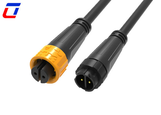 10A 2ピン 300V 円線接続器 クイックロック 防水 女性から男性接続器