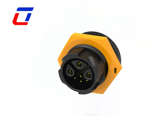 外部用防水コネクタ M19 3+4ピン IP67防水コネクタ