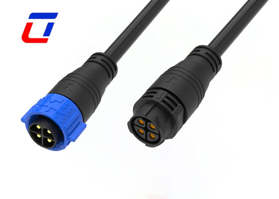 防水電気 500V M25 4ピン 防水プッシュロックコネクタ