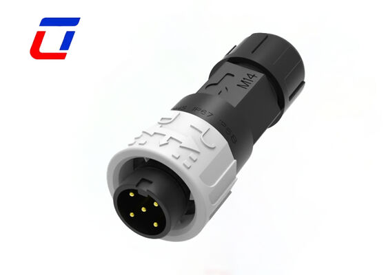 Circular Plastic Waterproof M16 IP67 5 Pin Easy Installation Connector Male And Female