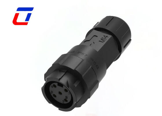 Circular Plastic Waterproof M16 IP67 5 Pin Easy Installation Connector Male And Female