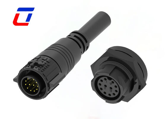 高安定性 PA66 M19 12Pin 防水 快速接続
