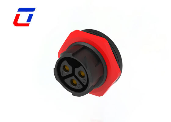 3ピン プラグソケット コネクタ M25 50A 防水電源コネクタ 新エネルギー用