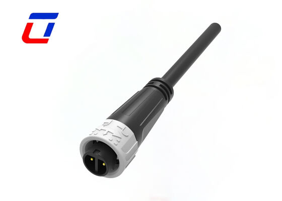 10A クイックロック電気コネクタ M16 2ピン 屋外防水電源コネクタ