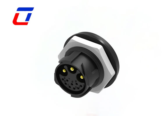 M25 オス メス パネルマウント コネクタ 金メッキ 3+9 ピン 防水コネクタ