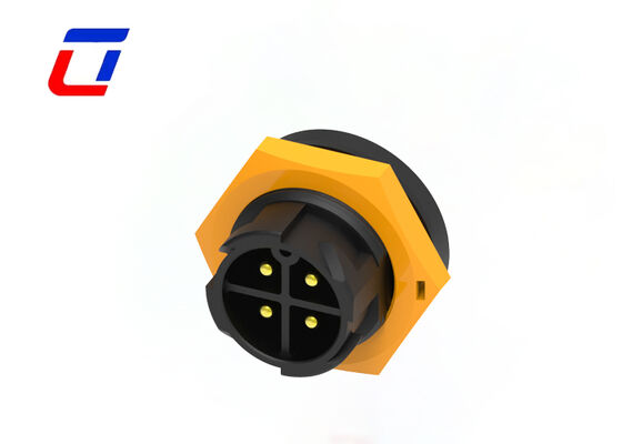 M19 高電流線 板への接続器 300V 男性 女性接続器 4ピン