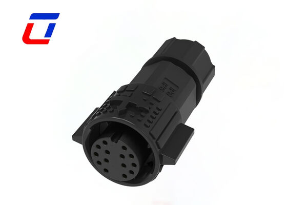 M19 Waterproof Bulkhead Connectors 14 Pin Wire To Board Power Connector 300V
