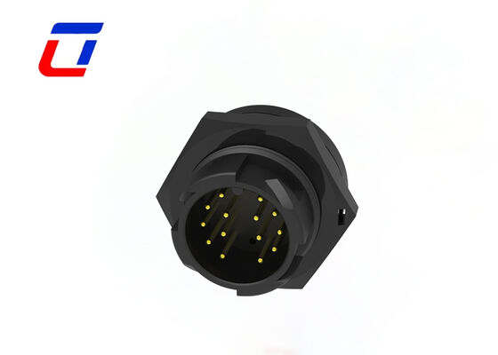 M19 Waterproof Bulkhead Connectors 14 Pin Wire To Board Power Connector 300V