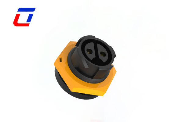 20A M19 2 ピン バルクヘッド電源コネクタ プラスチック IP67 円形クイックコネクタ