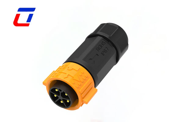 M25 5 Pin Panel Mount Connector Quick Nylon Electrical Plug Socket For Solar System