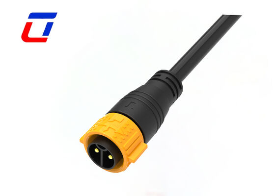 M25 2 Pin Waterproof Connector IP67 Automotive 50A  Overmolded Cable Connector