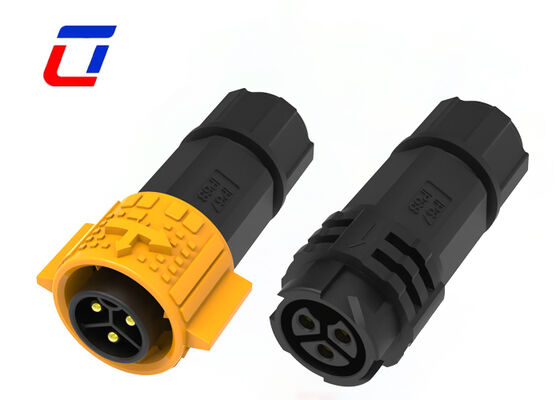 3 Pin M19 Waterproof Power Connectors Quick Male Female Connector 20A For Industry