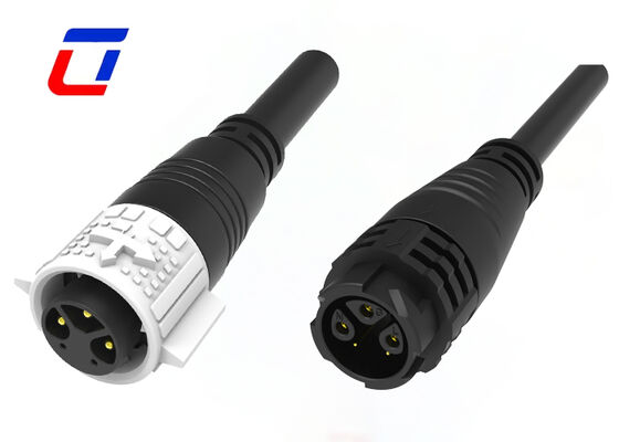 M19 3+2 Pin Waterproof Wire To Wire Connector Power Signal Push Lock Connector