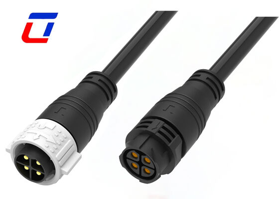 50A 4ピン M25 成形ケーブルコネクタ オス・メス 防水クイックロックコネクタ