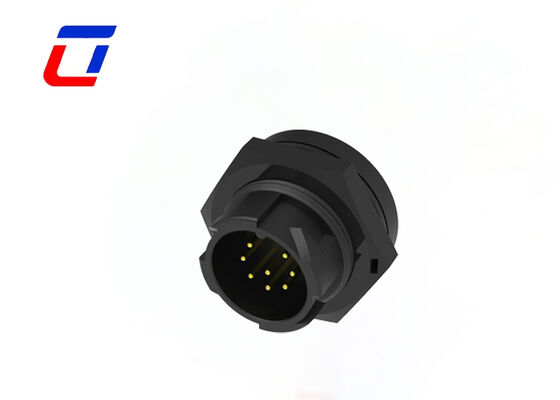 10A 8ピンの円形接続器 M19 プッシュロックワイヤー データの接続器