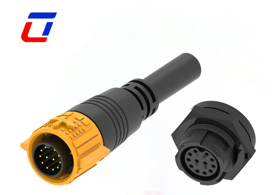 300V 12ピン ワイヤー クイックディスコネクトコネクタ M19 プラスチック 防水コネクタ