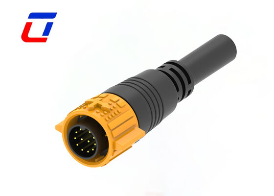 300V 12ピン ワイヤー クイックディスコネクトコネクタ M19 プラスチック 防水コネクタ