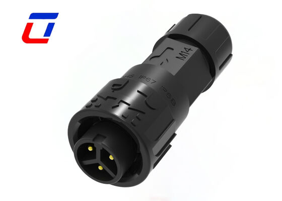 M16 3コア 防水ケーブルコネクタ DC クイックロック 銅 金属電源コネクタ