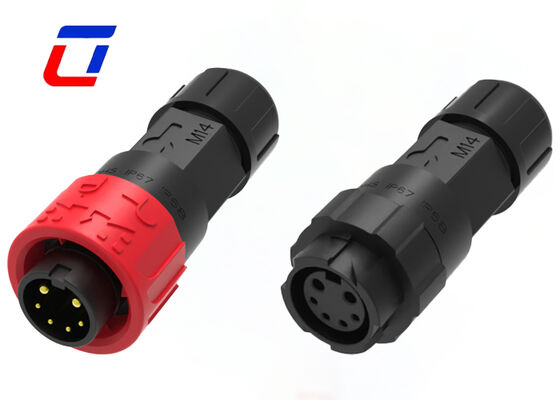 M16 300V 丸いコネクタ XLR 防水 2+4 マルチピンコネクタ 電源信号プラグ