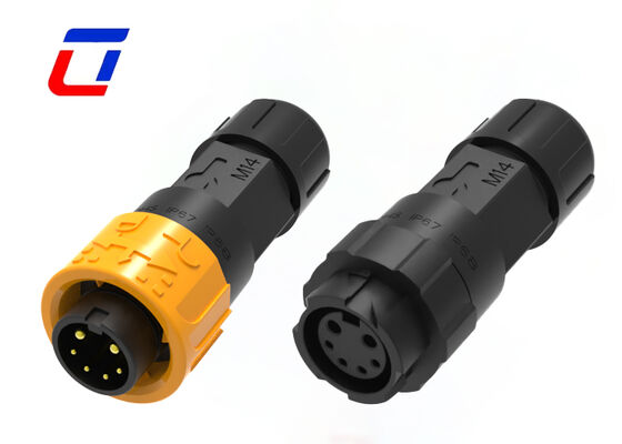 M16 300V 丸いコネクタ XLR 防水 2+4 マルチピンコネクタ 電源信号プラグ