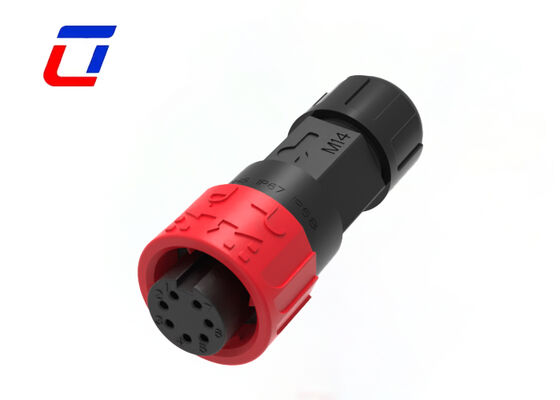IP67 M16 7 ピン 300V 低電圧 LED コネクタ円形オスメスコネクタのサイズ