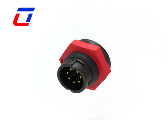 IP67 M16 7 ピン 300V 低電圧 LED コネクタ円形オスメスコネクタのサイズ
