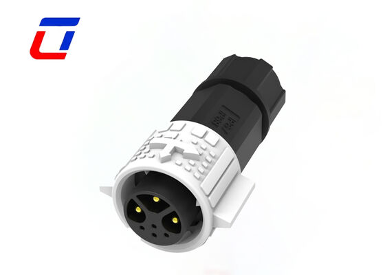 3 + 4 ピン電源および信号コネクタ M19 金メッキ 300V 低電圧コネクタ防水