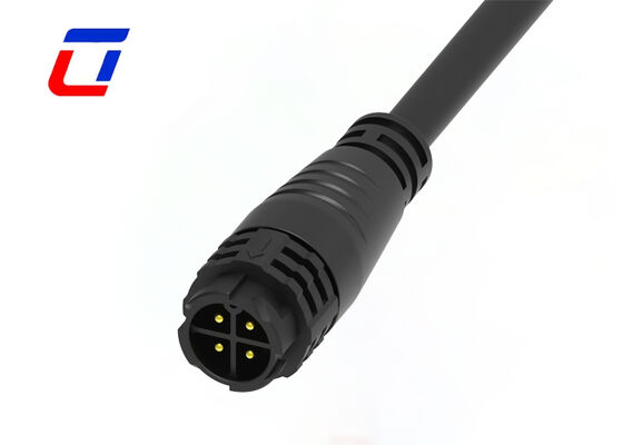 15A 4ピン 電線から電線への接続器 M19 PA66 防水プラスチック電源接続器