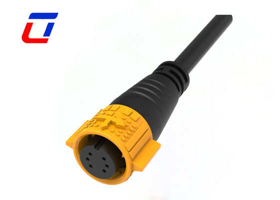 M19 男性から女性までのケーブルコネクタ OEM 6ピン 防水 300V データコネクタ