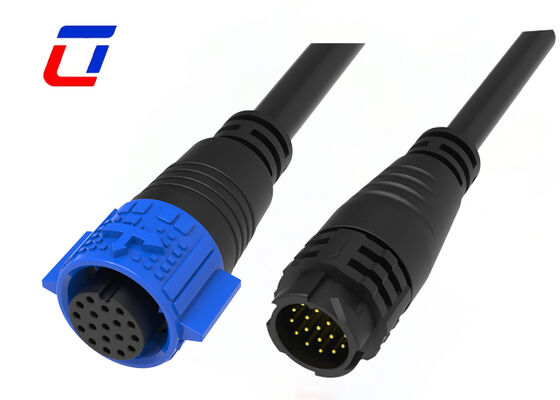 M19 IP67 18 ピン ケーブル コネクタ屋外防水クイック コネクタ通信機器へ