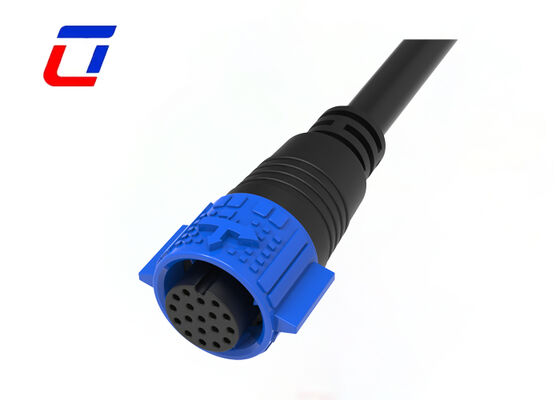 M19 IP67 18 ピン ケーブル コネクタ屋外防水クイック コネクタ通信機器へ