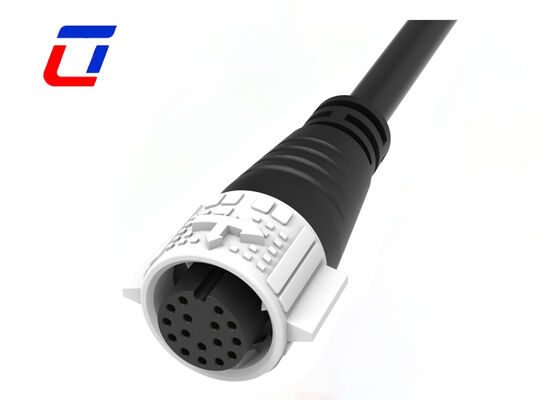 M19 16ピン信号 男性 女性 接続器 金色 IP67 接続器 防水