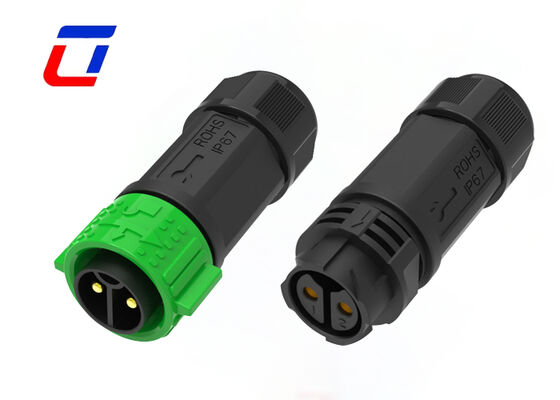 高電流 50A M25 防水電源コネクタ 2ピン PA66 ウリンコン 円回接続器