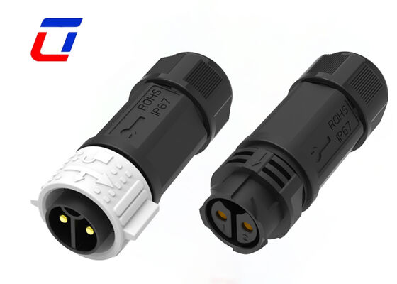 高電流 50A M25 防水電源コネクタ 2ピン PA66 ウリンコン 円回接続器