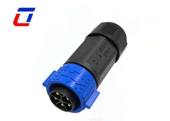 20A M25 5 Pin Quick Lock Electrical Connectors  IP67 Male Female Wire Waterproof Connectors